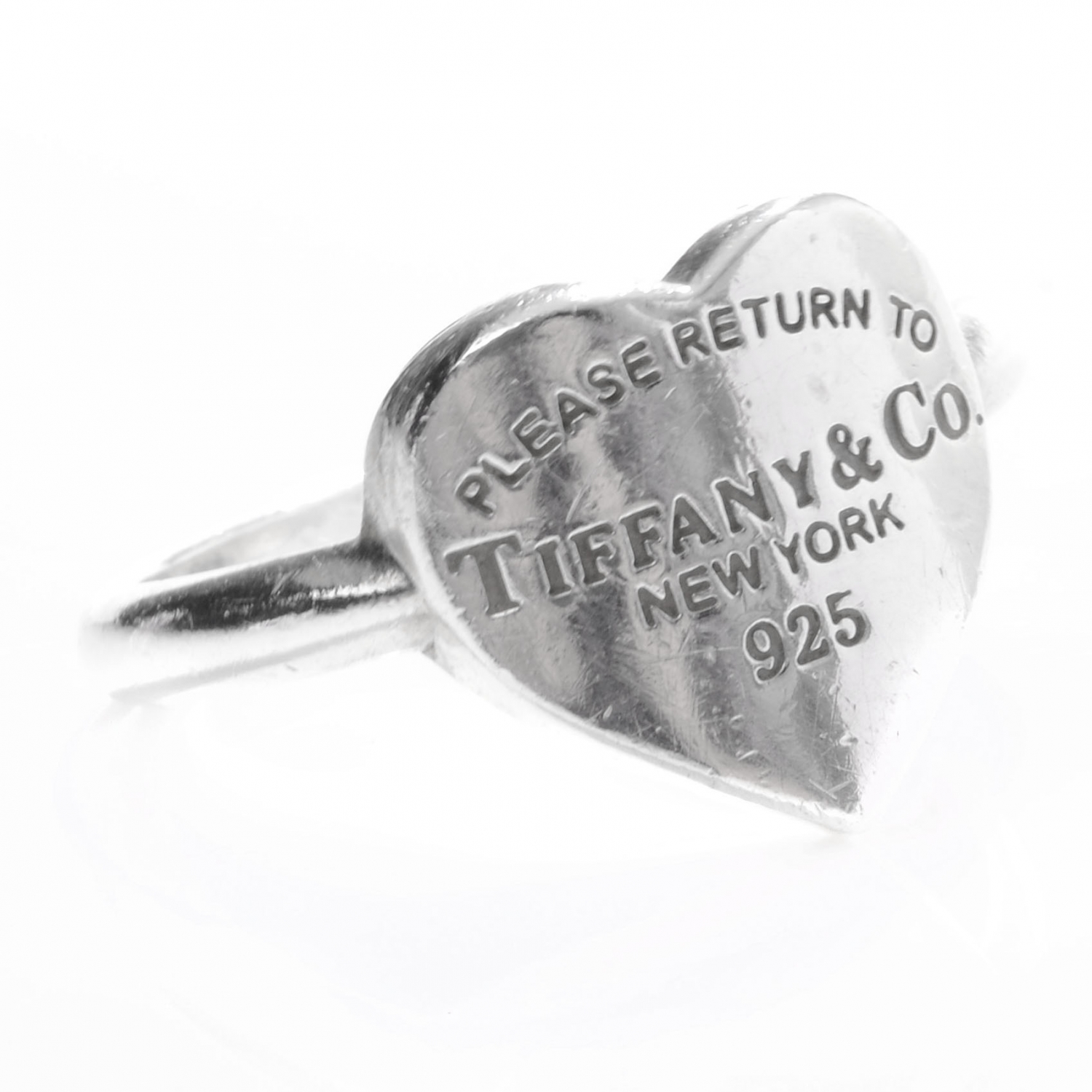 tiffany and co silver heart ring