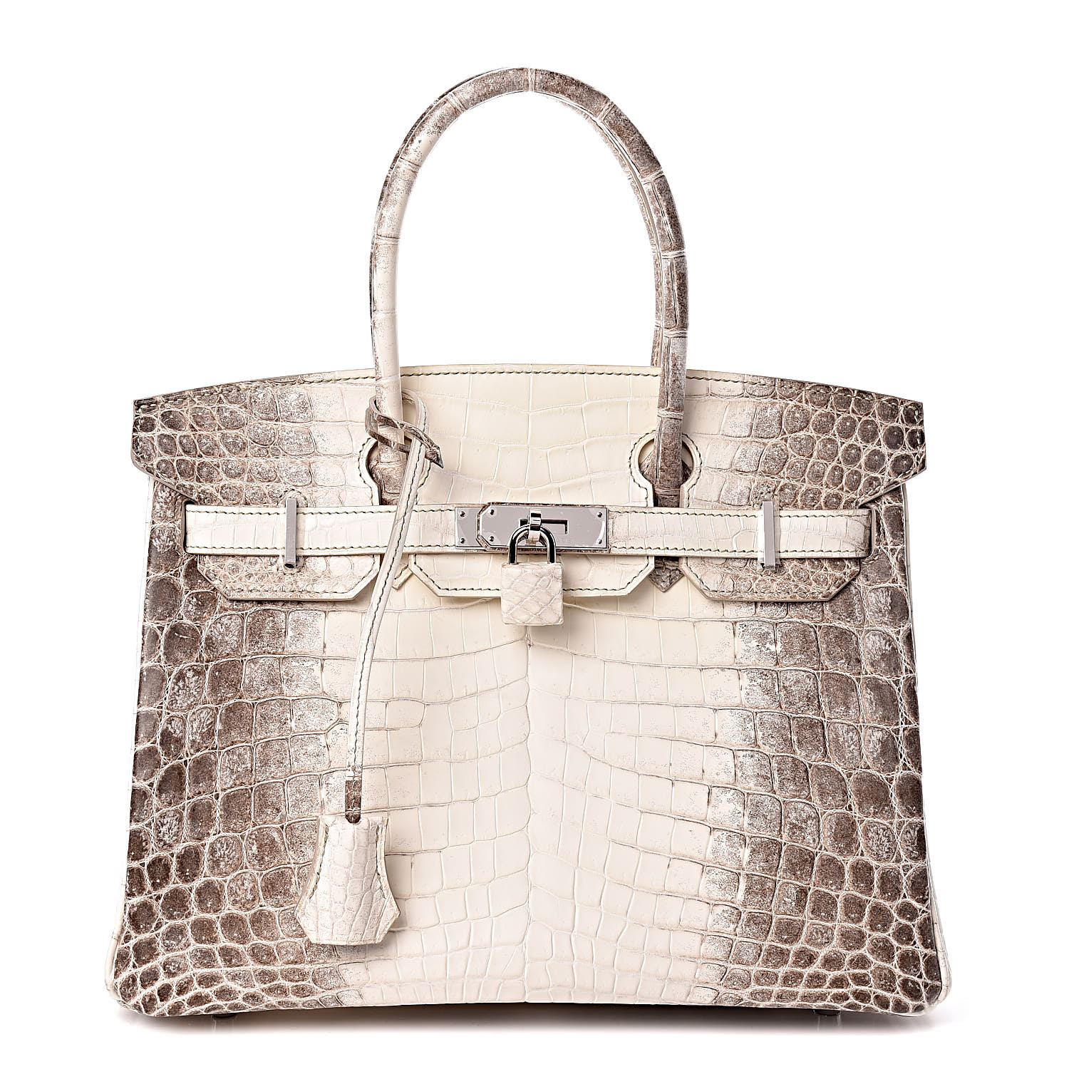 HERMES Matte Niloticus Crocodile Himalaya Birkin 30 Blanc 455559