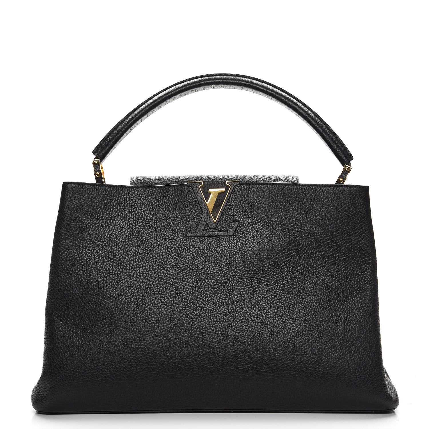 louis vuitton taurillon capucines bb black