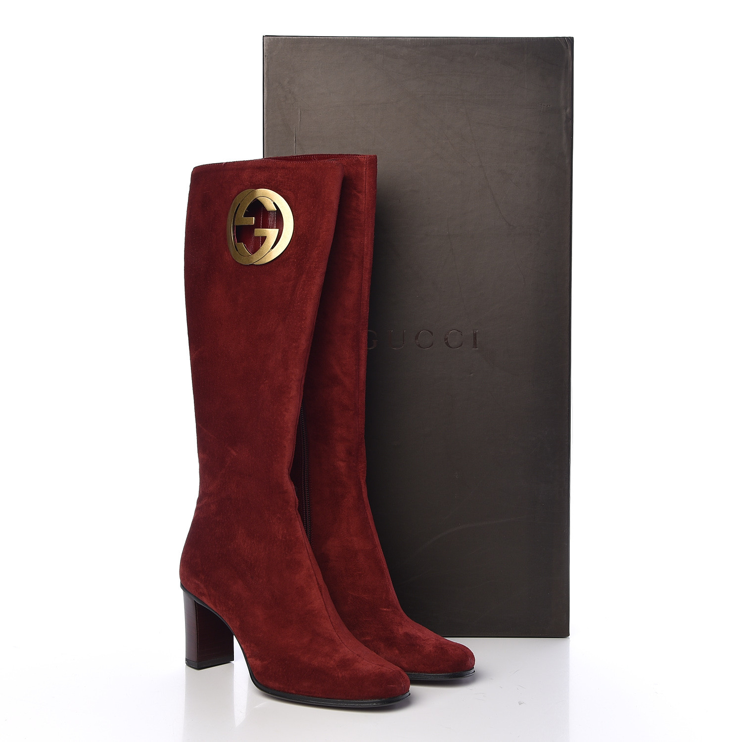 red gucci boots
