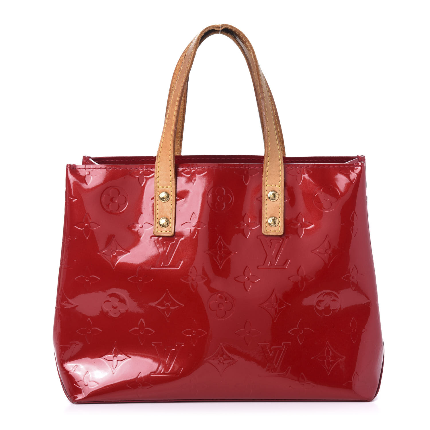 LOUIS VUITTON Vernis Reade PM Rouge 620975 | FASHIONPHILE