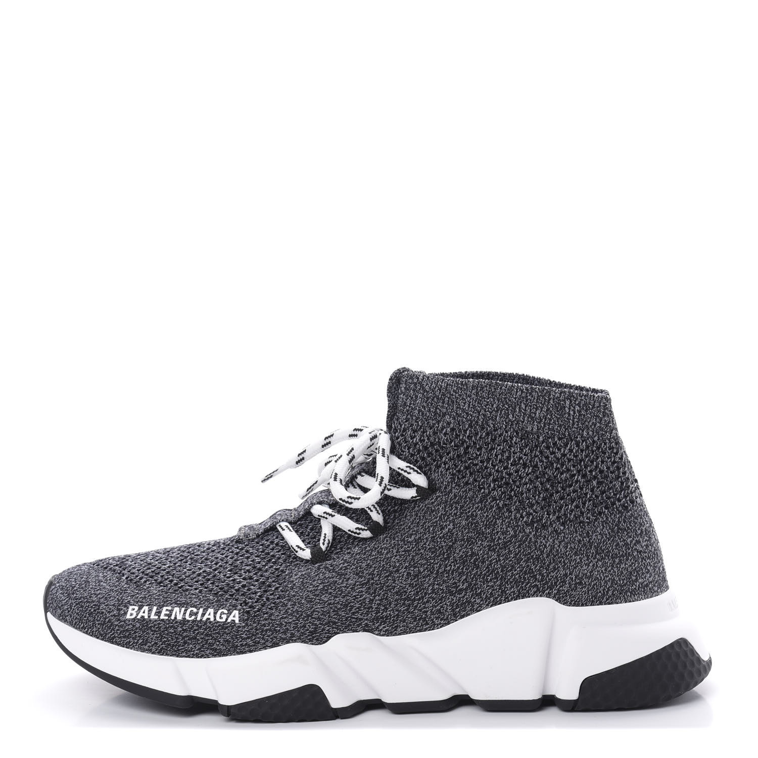 BALENCIAGA Neoprene Knit Womens Speed Trainers Lace Up Sneakers 40 ...