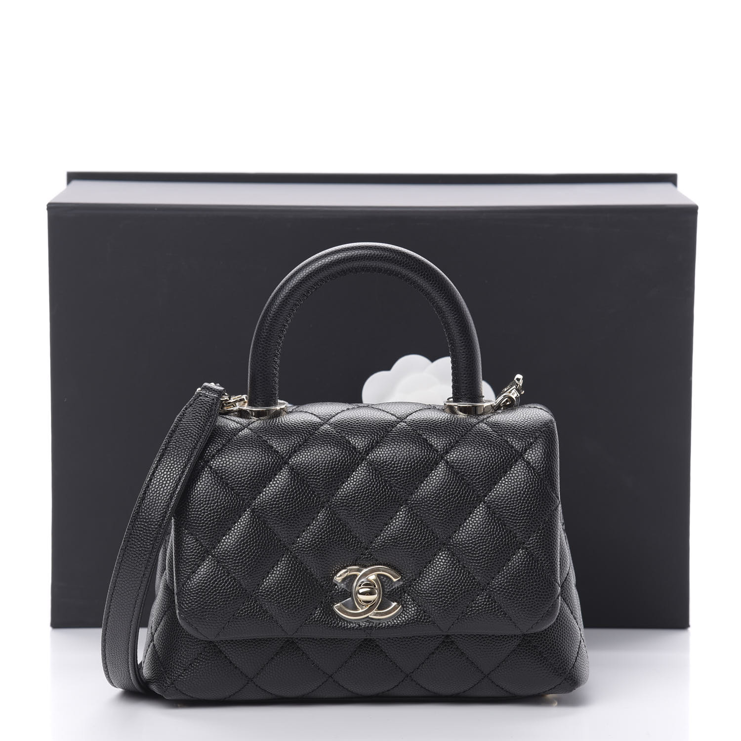 Chanel Caviar Quilted Extra Mini Coco Handle Flap Black Fashionphile Chanel Caviar Quilted Extra Mini Coco Handle Flap Black Fashionphile