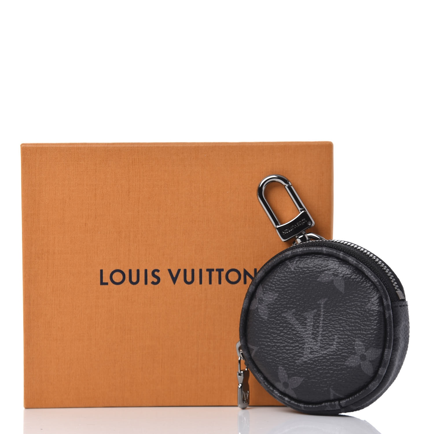 LOUIS VUITTON Damier Graphite Round Coin Purse 621544 FASHIONPHILE