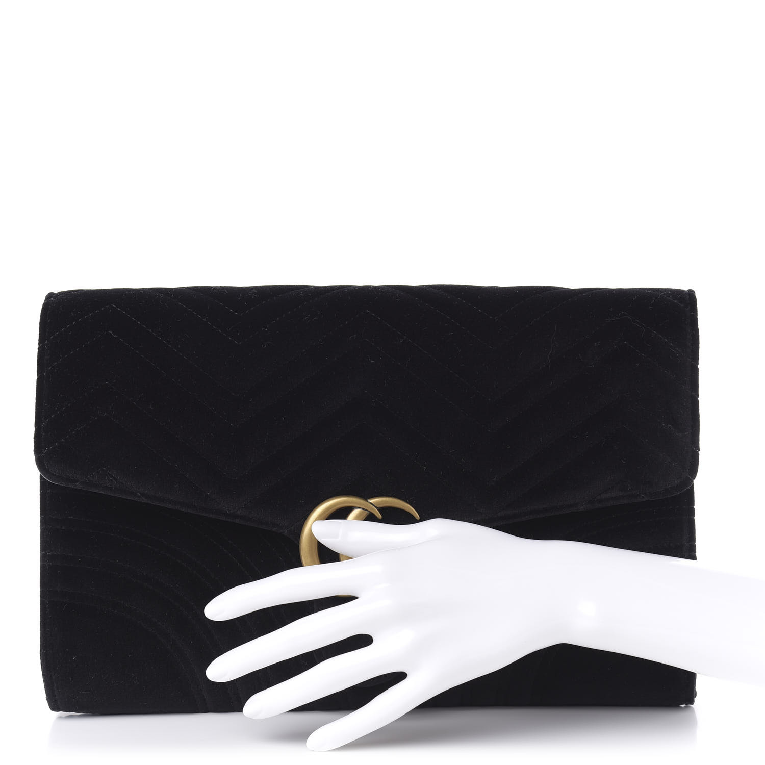 gucci velvet marmont clutch bag