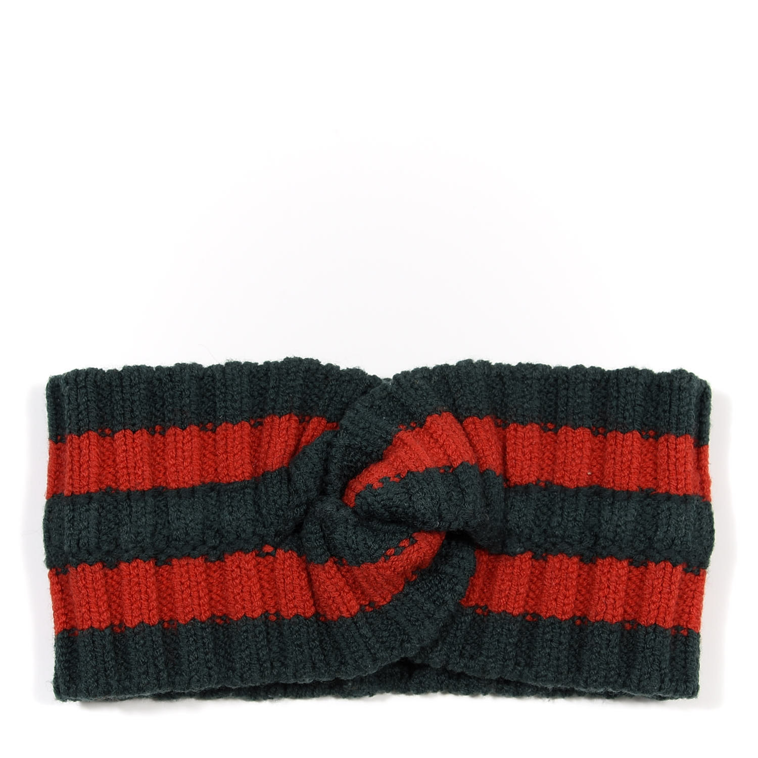 Gucci Wool Web Headband M Green Red 61 Fashionphile
