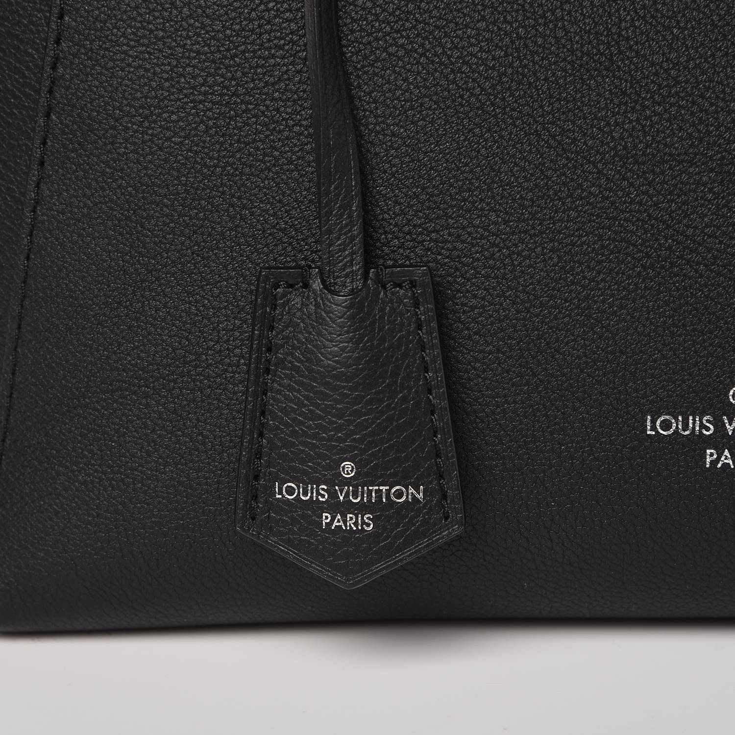 Louis Vuitton Calfskin Lockme Cabas Black
