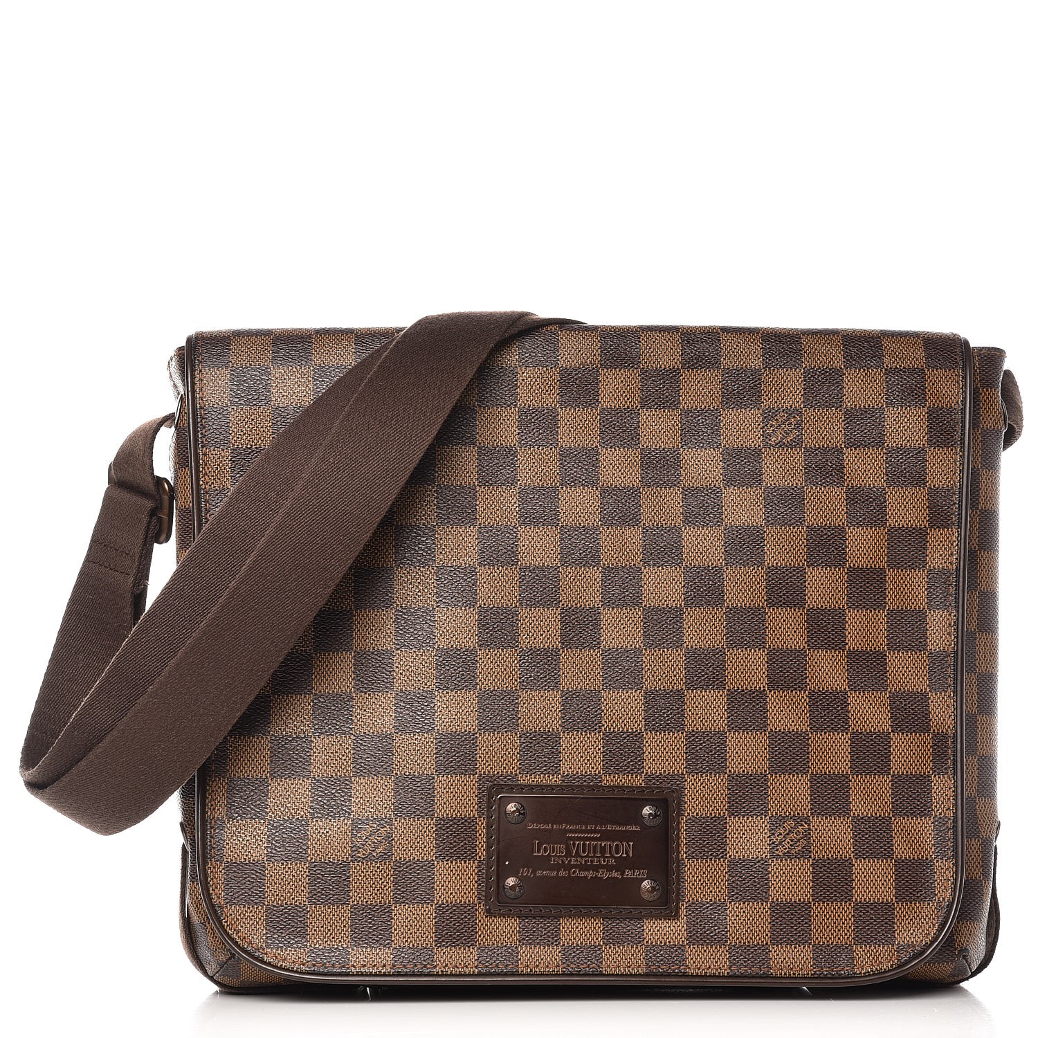 LOUIS VUITTON Damier Ebene Brooklyn MM 264252