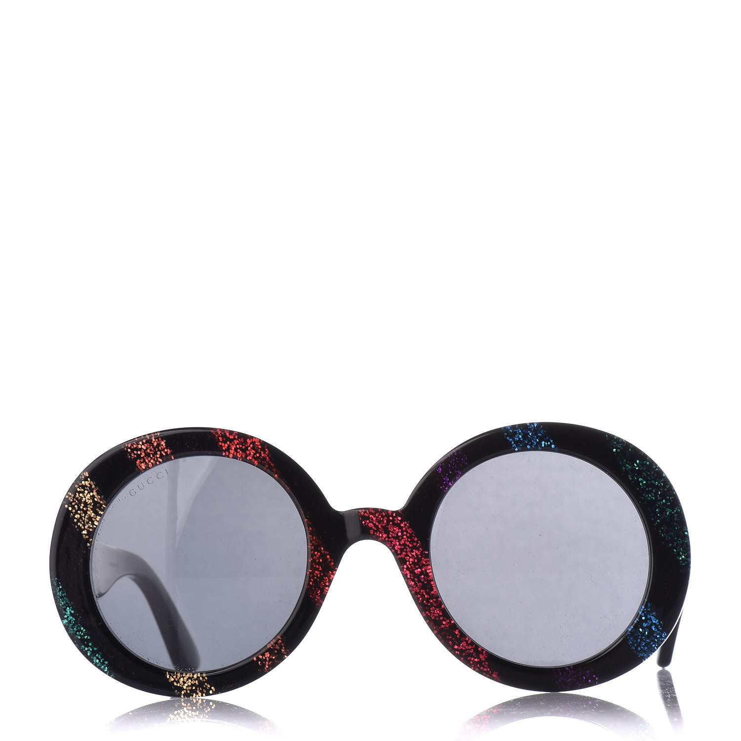 Gucci Acetate Round Glitter Gg0319s Sunglasses Rainbow 460811 gucci acetate round glitter gg0319s