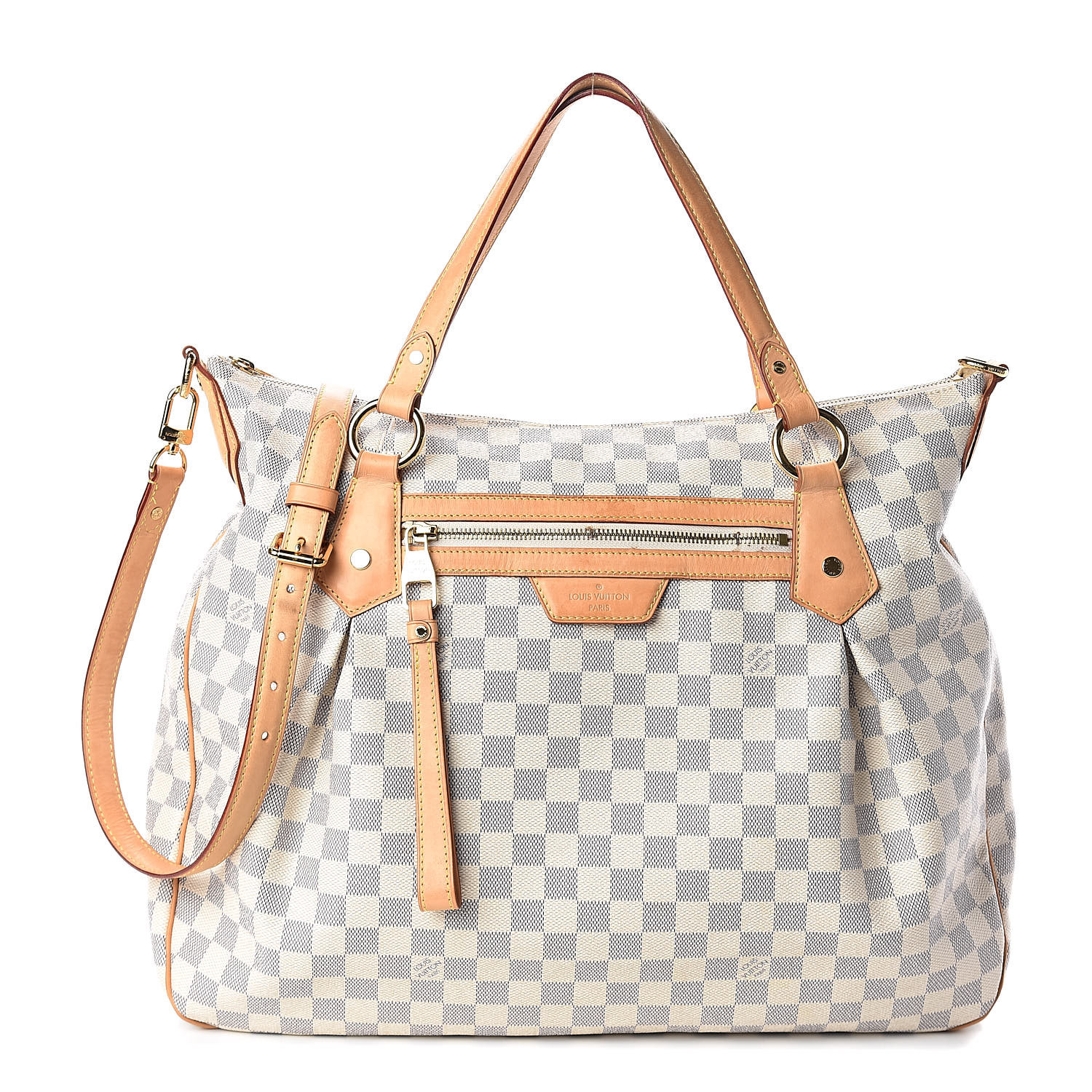 louis vuitton evora gm damier azur LOUIS VUITTON Damier Azur Evora GM 522825