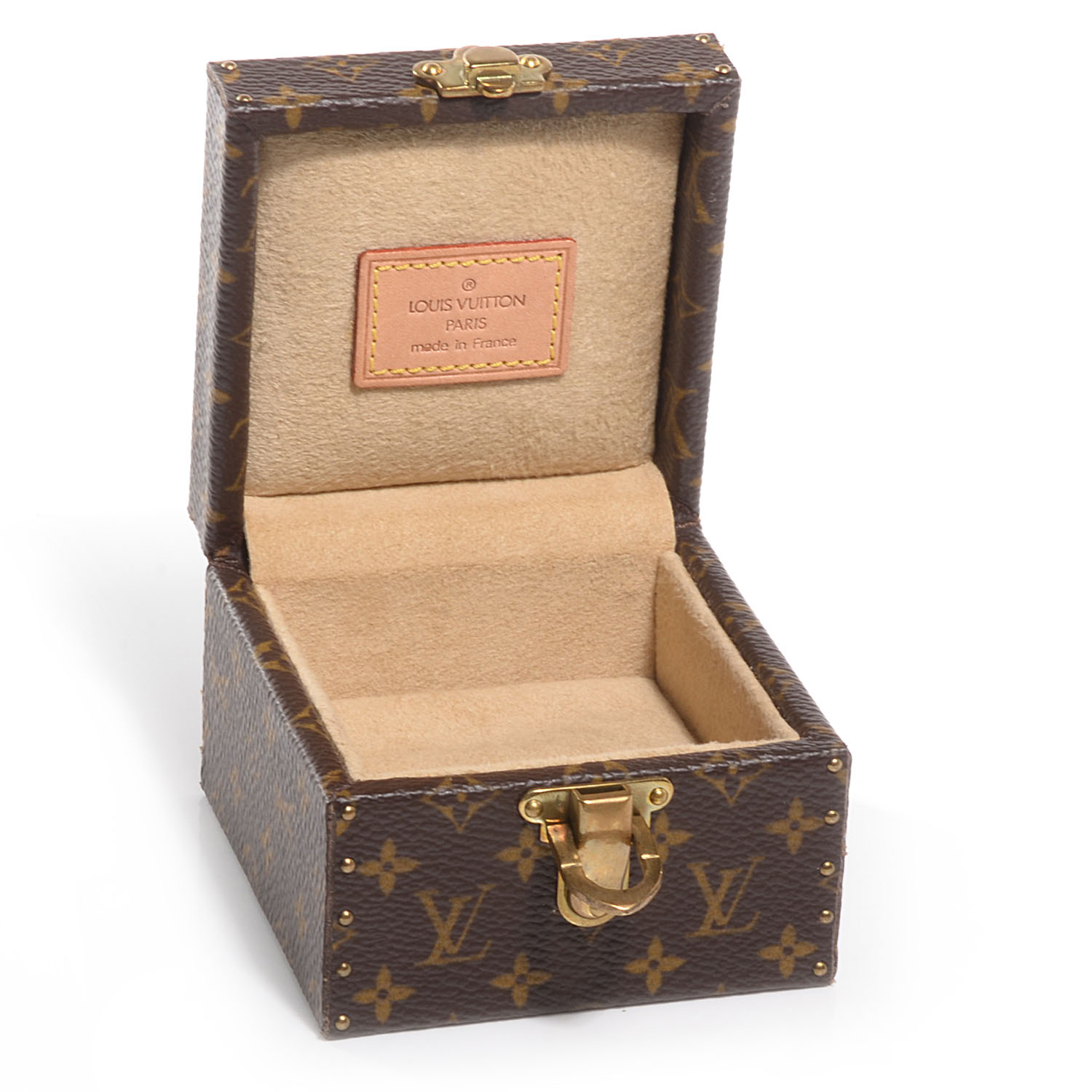 LOUIS VUITTON Monogram Ring Box Mini Trunk Case 73839