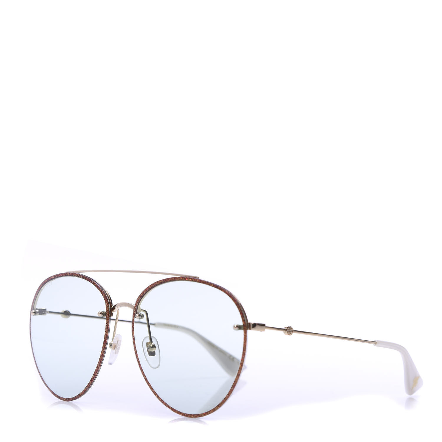 gucci glitter aviator sunglasses