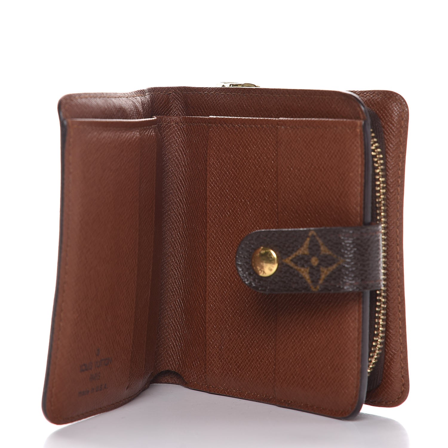 LOUIS VUITTON Monogram Compact Zippe Zipped Wallet 315059