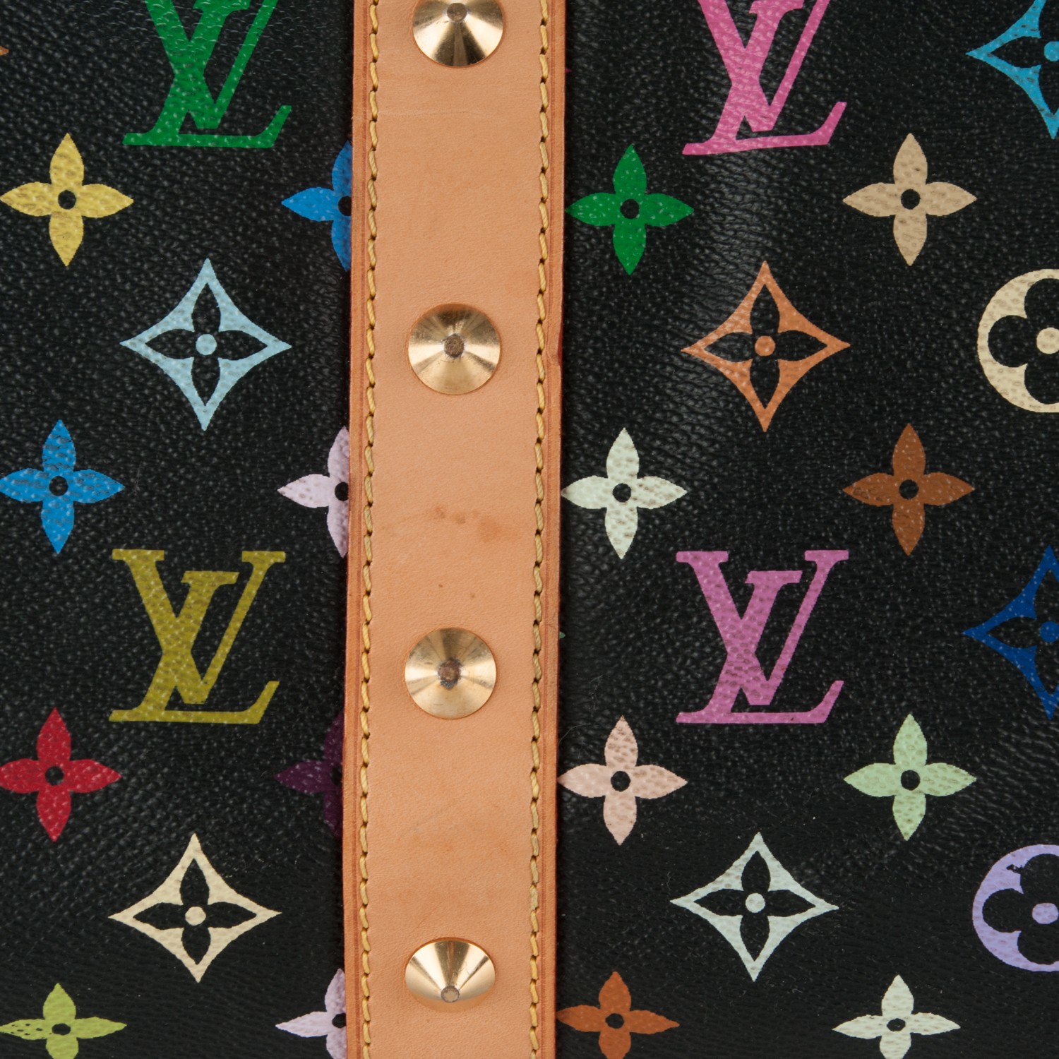 LOUIS VUITTON Monogram Multicolor Keepall 45 Black 174057