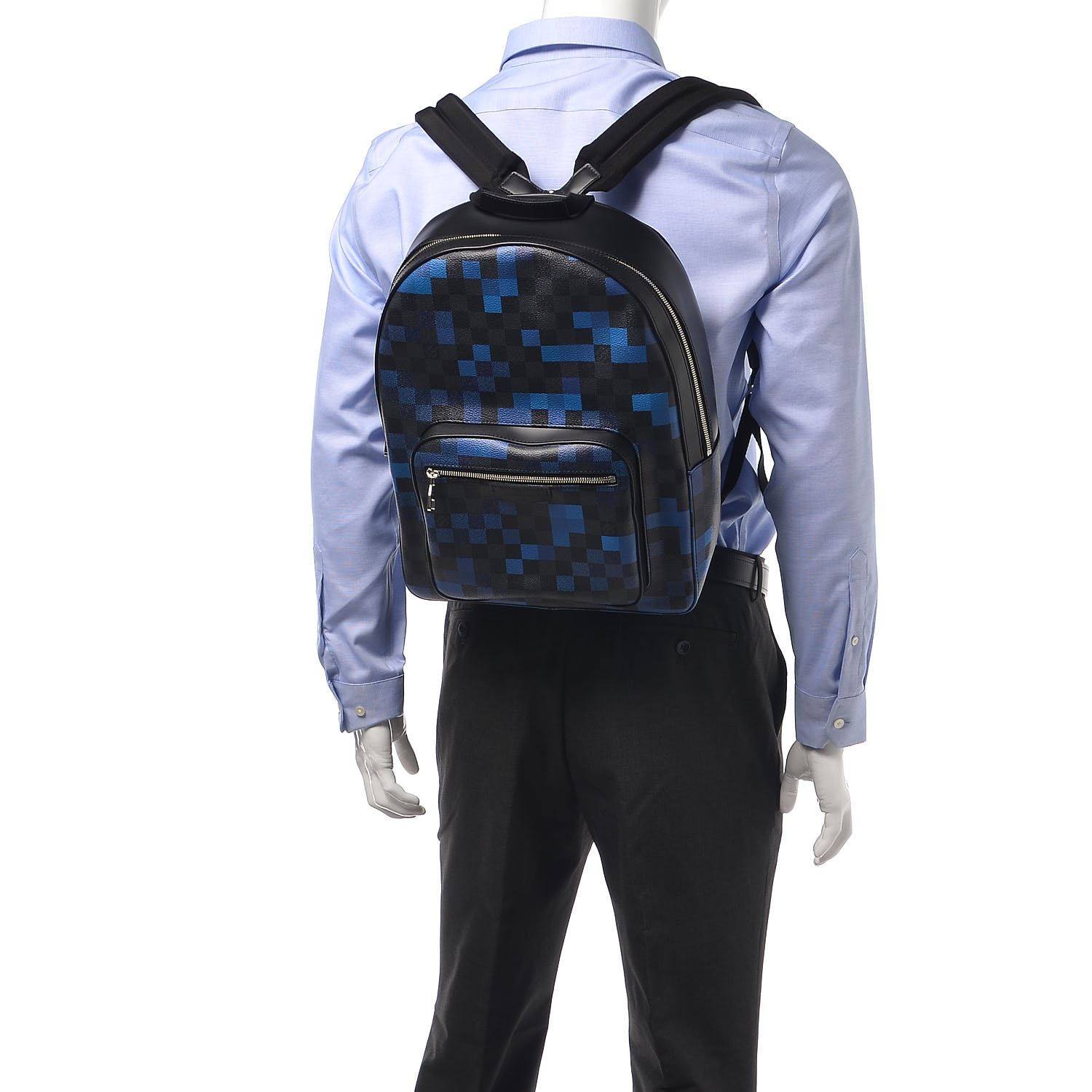 louis vuitton blue backpack