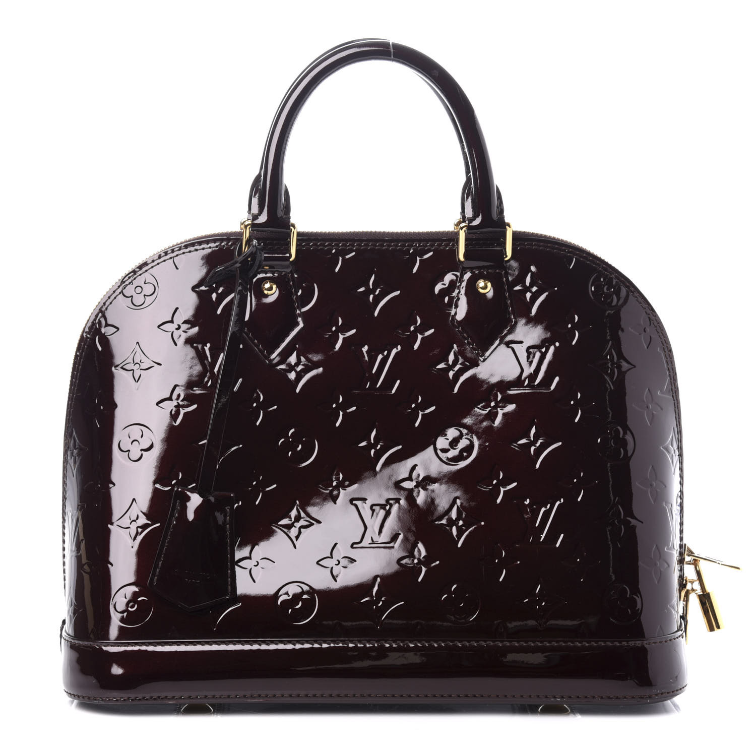 Louis Vuitton Lv Ghw Alma Hand Bag 2 Way Shoulder Monogram Vernis