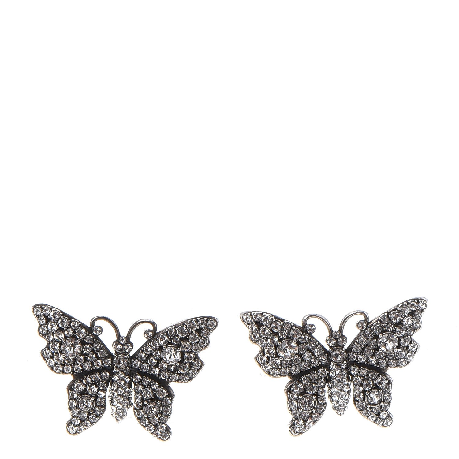 gucci butterfly stud earrings