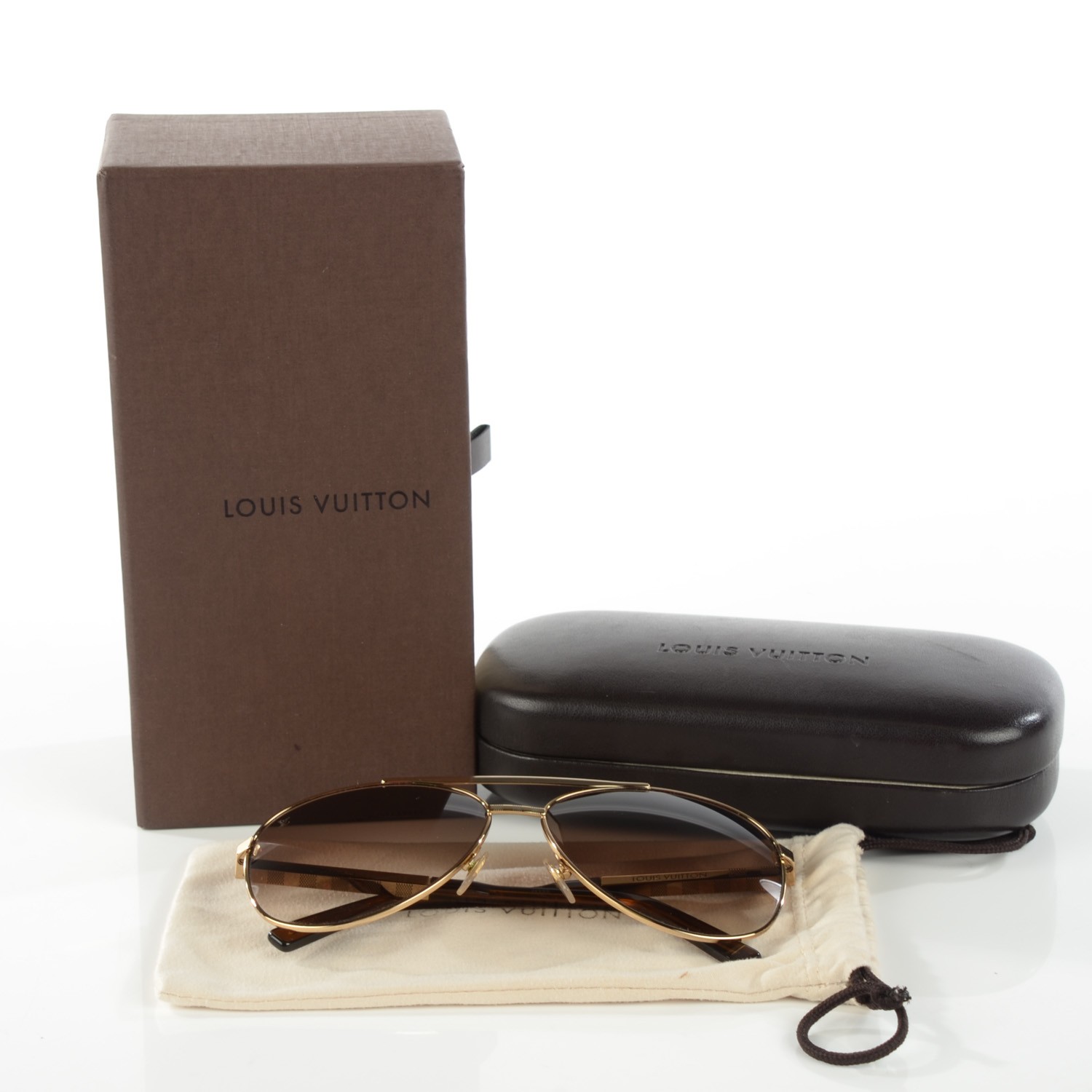 Louis Vuitton, Accessories, Louis Vuitton Attitude Pilote Gold Sunglasses