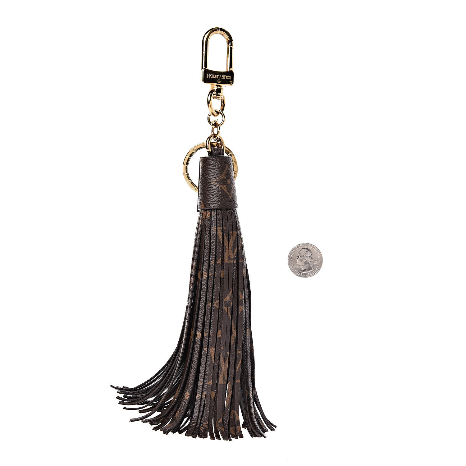 LOUIS VUITTON Monogram Tassel Bag Charm 432518