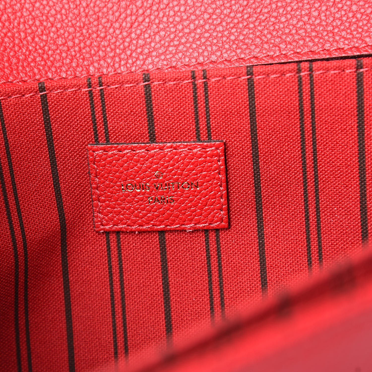 LOUIS VUITTON Empreinte Pochette Metis Scarlet | FASHIONPHILE