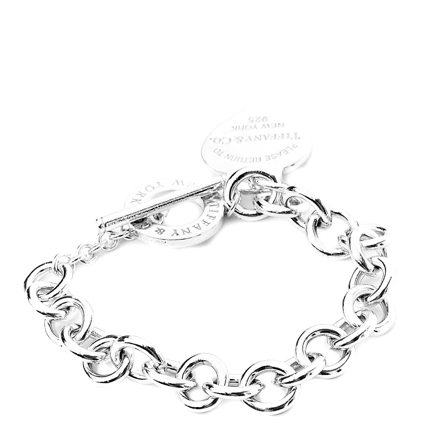 TIFFANY Sterling Silver Return To Tiffany Heart Tag Toggle Bracelet 531723