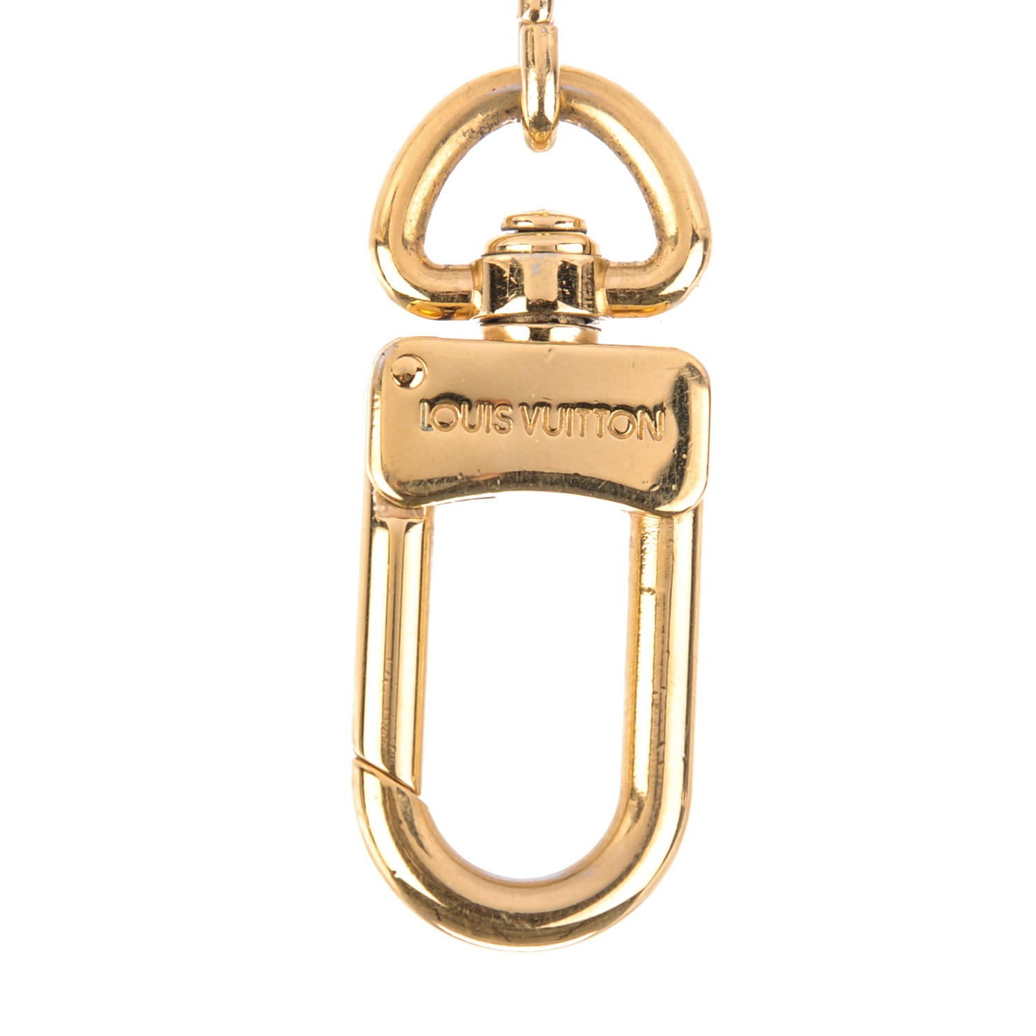 LOUIS VUITTON Pochette Extender Key Ring Gold 217886
