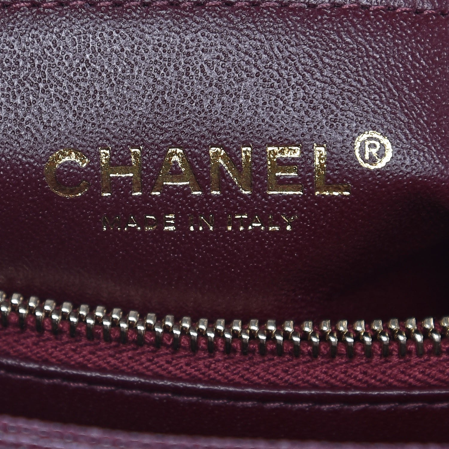 CHANEL Caviar Elaphe Quilted Small Coco Handle Flap Burgundy 316249