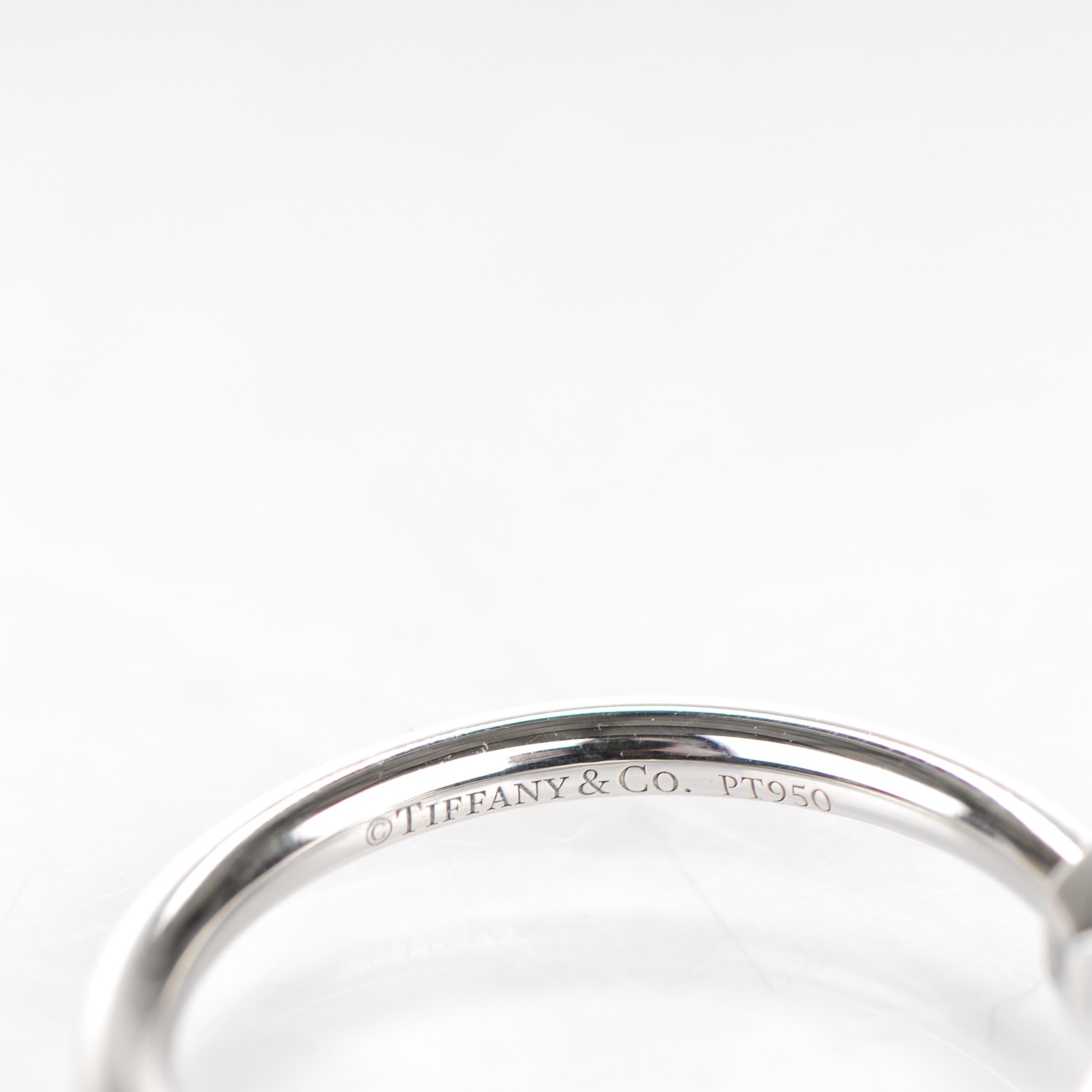 TIFFANY Platinum Diamond Princess Cut Engagement Ring 4.5 158709