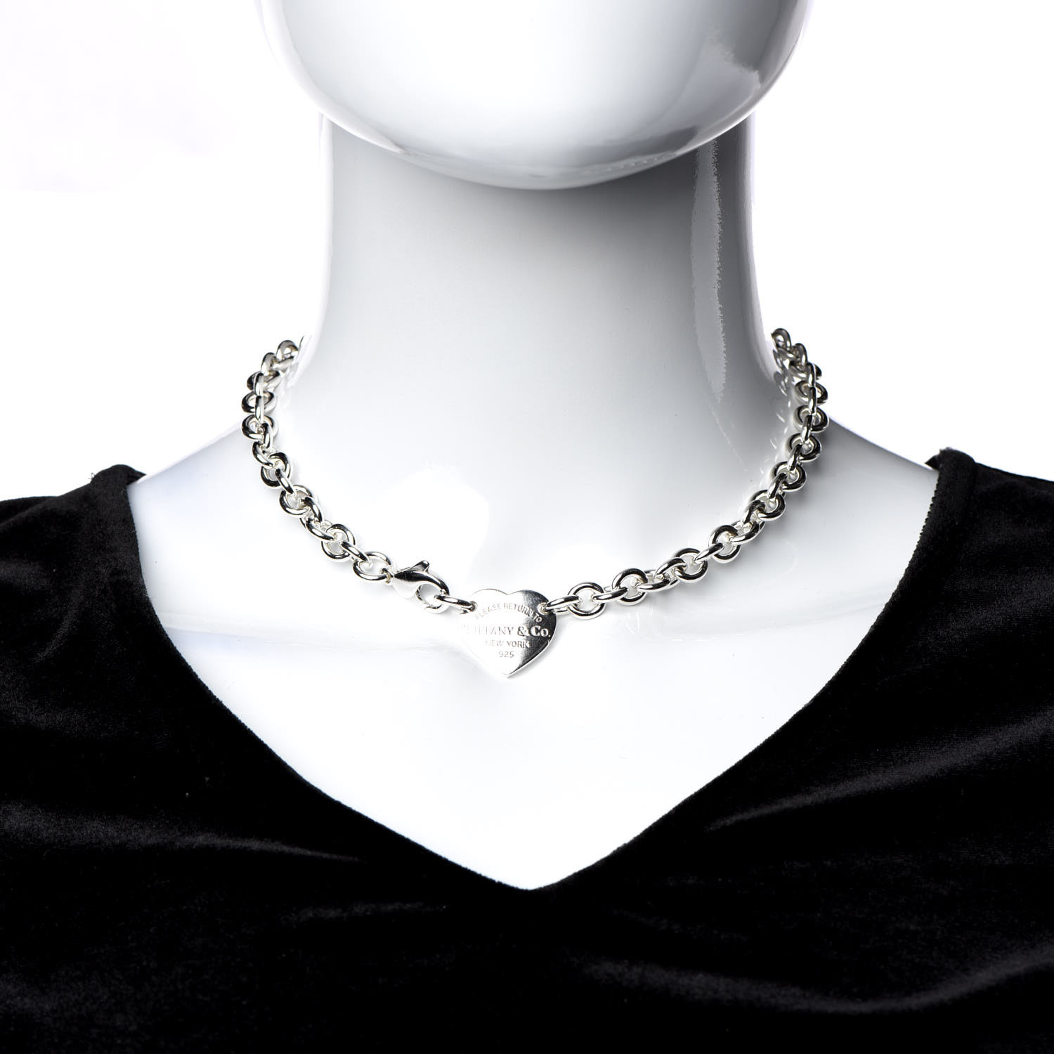 Tag Choker Necklace 572953 | FASHIONPHILE