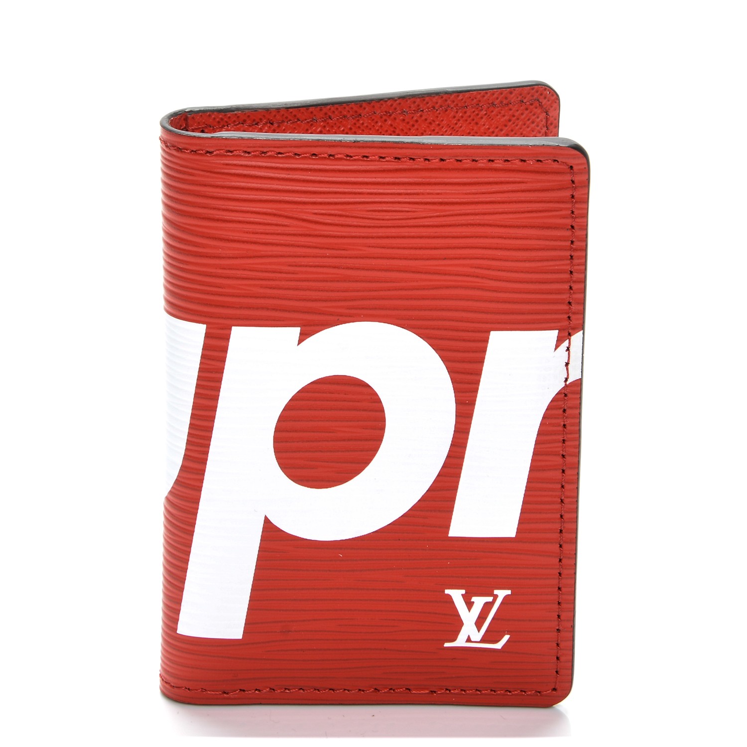 LOUIS VUITTON X Supreme Epi Pocket Organizer Red 196193
