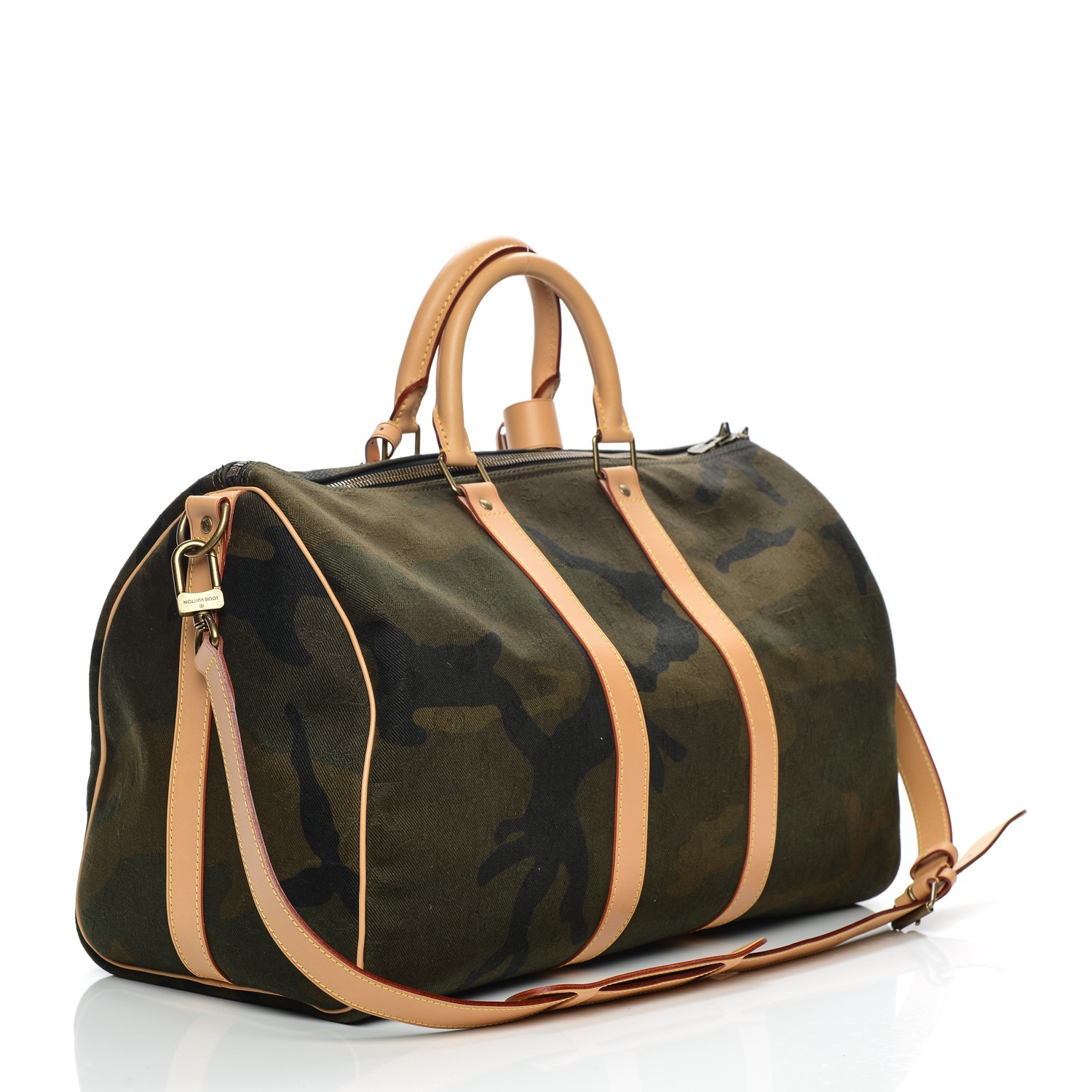 LOUIS VUITTON X Supreme Monogram Camouflage Keepall Bandouliere 45 198165