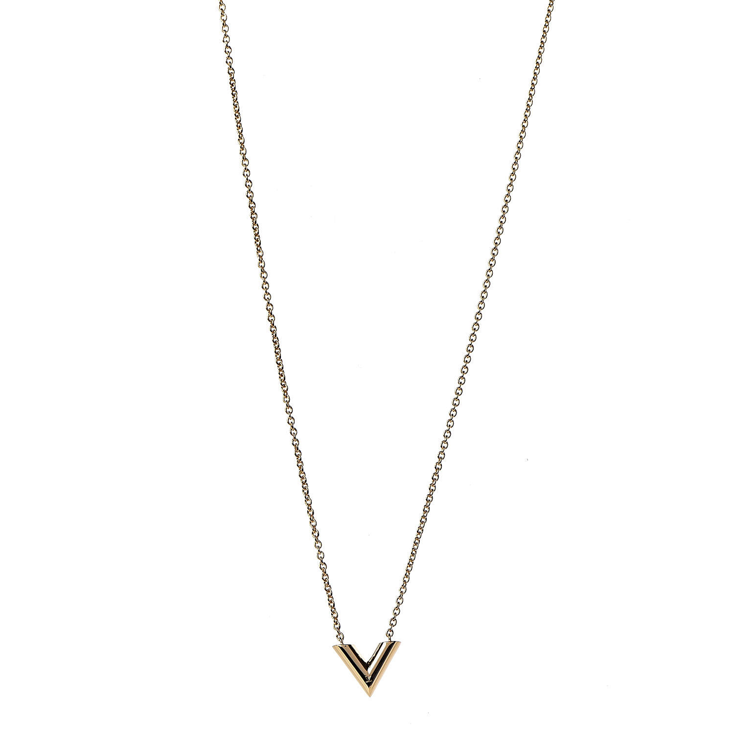 Shop Louis Vuitton 2018-19FW Essential V Necklace (M61083) by SpainSol