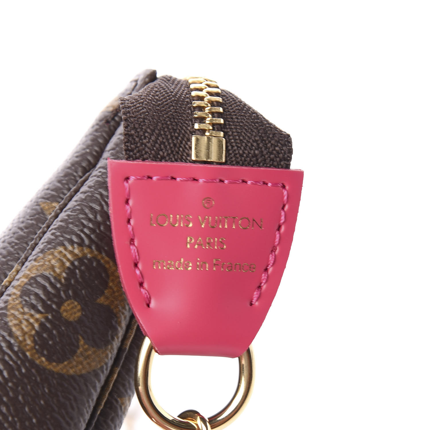 LOUIS VUITTON Monogram 2020 Christmas Animation Roller Coaster Mini Pochette Accessories Pivoine ...