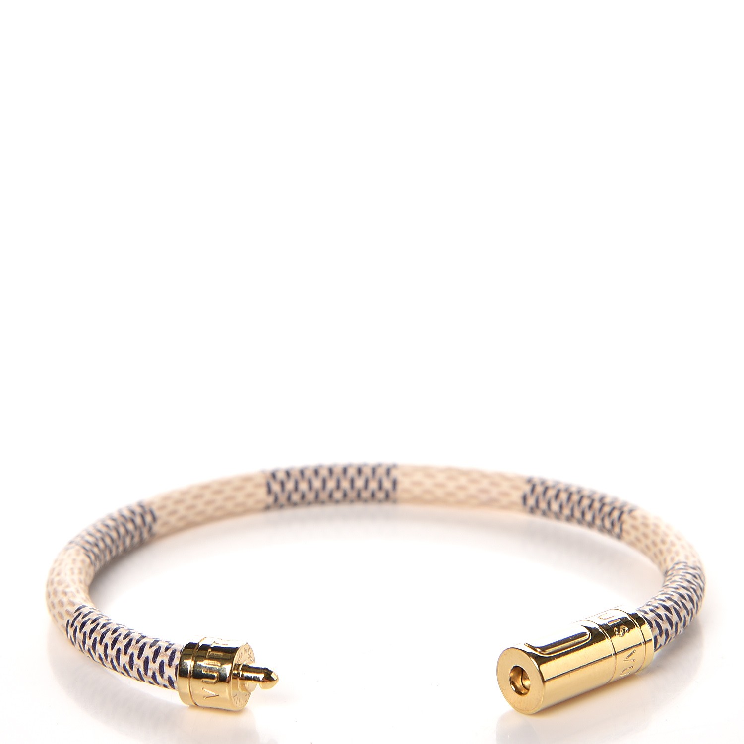 Louis Vuitton Authentic Azur Damier Keep It Bracelet