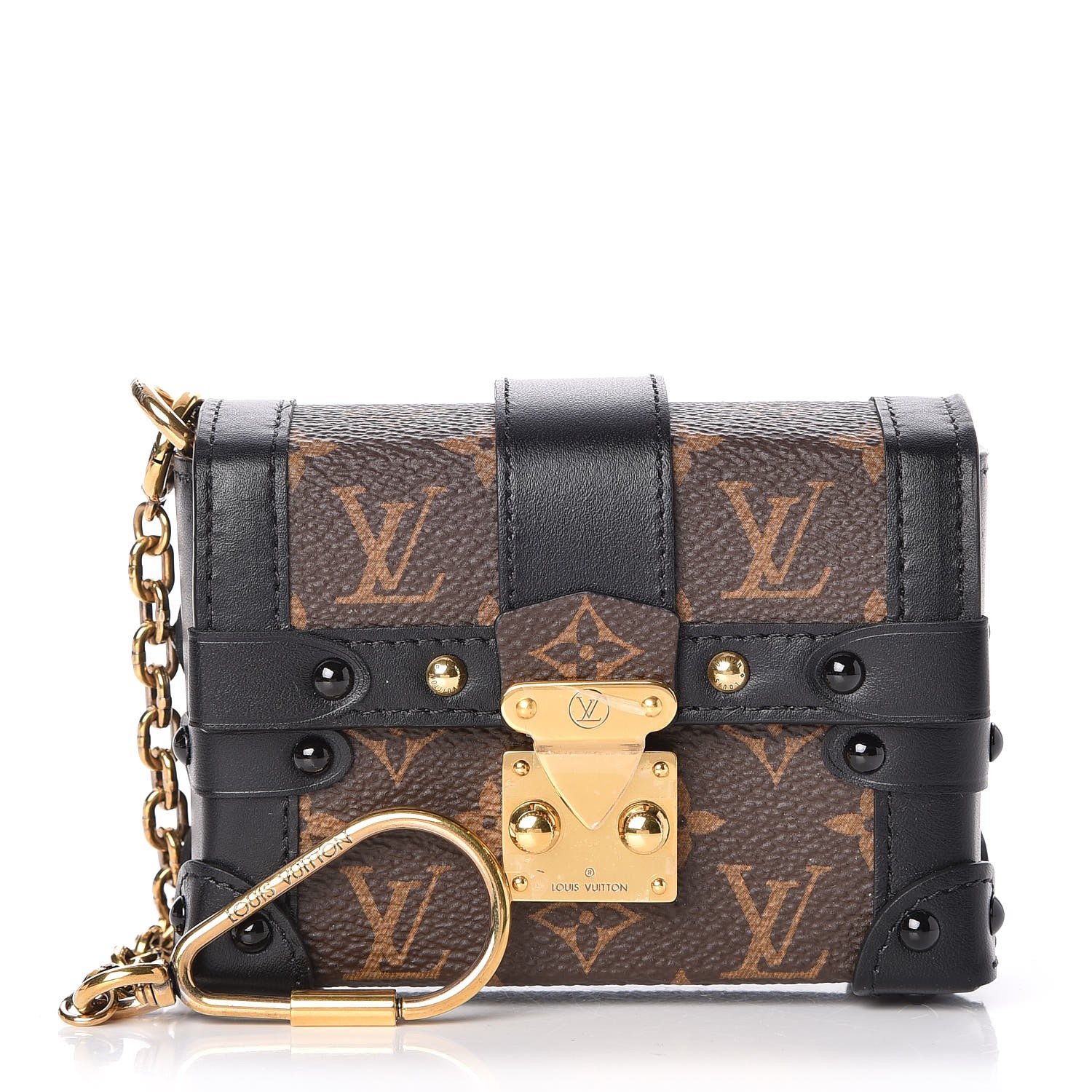 LOUIS VUITTON Monogram Essential Trunk Black 247756