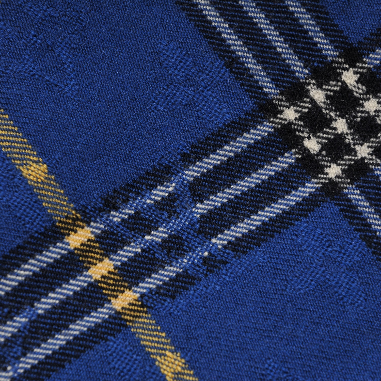 LOUIS VUITTON Wool Plaid Masai Tartan Shawl Blue 191336 | FASHIONPHILE