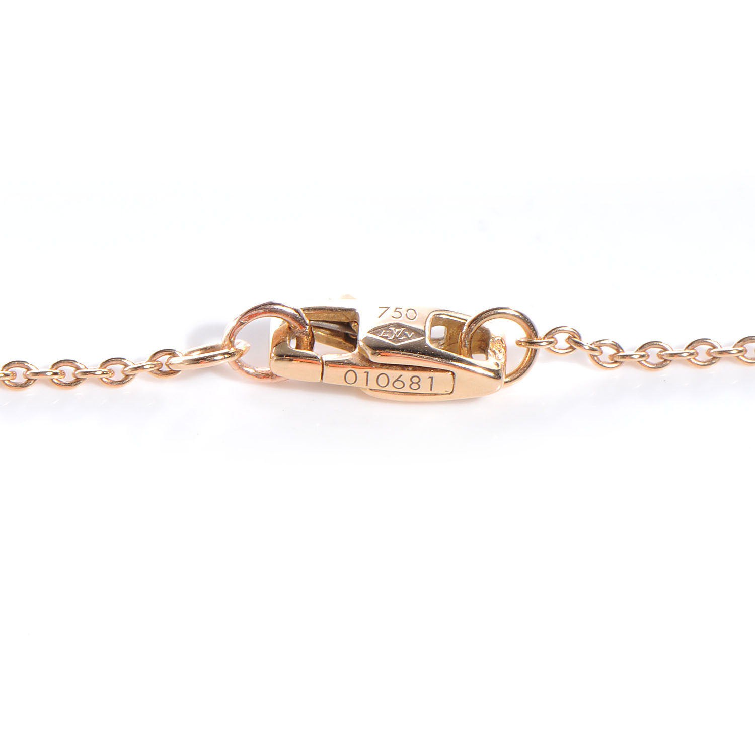 LOUIS VUITTON Empreinte Diamond Pendant Necklace Pink Gold 59381