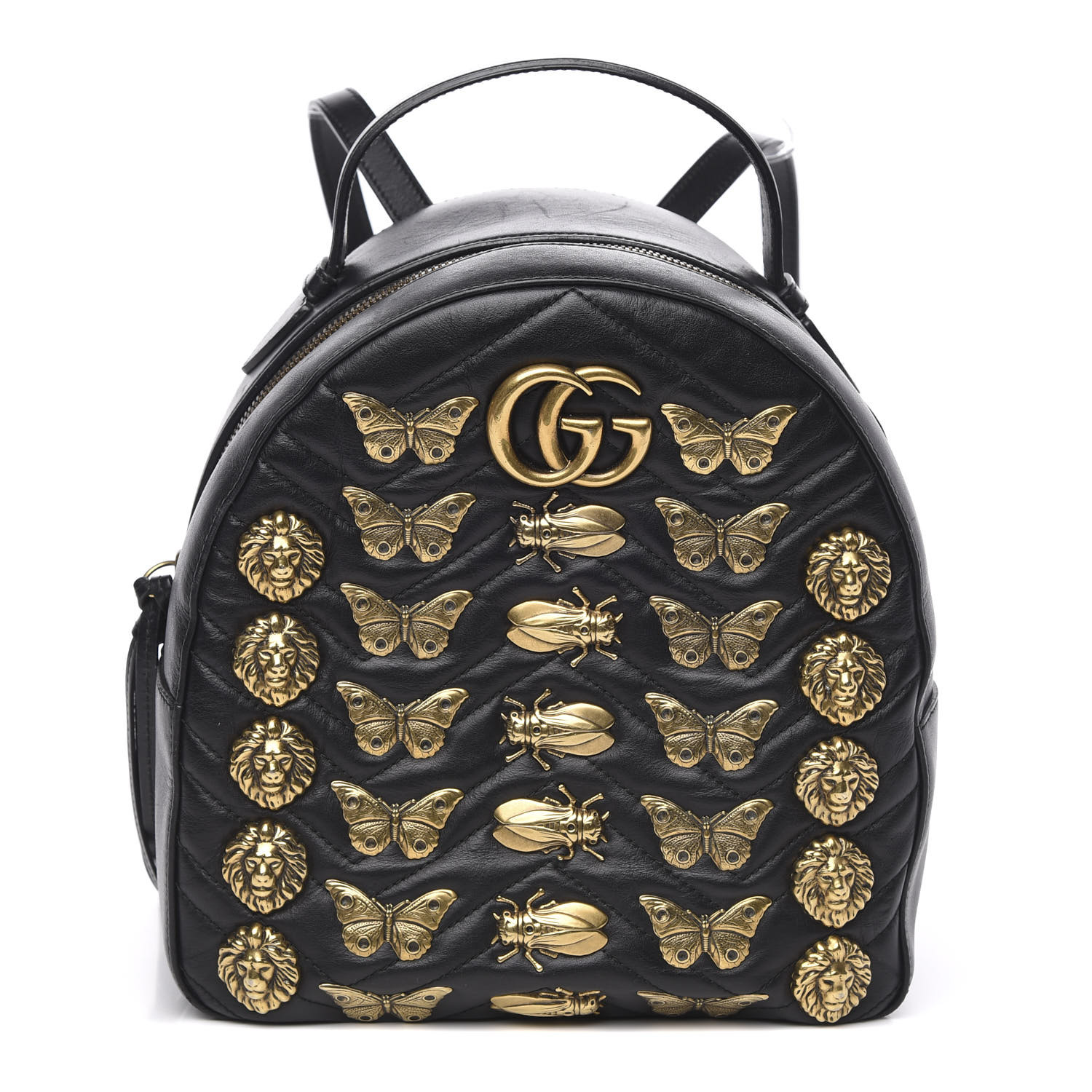 gg marmont animal studs mini bag