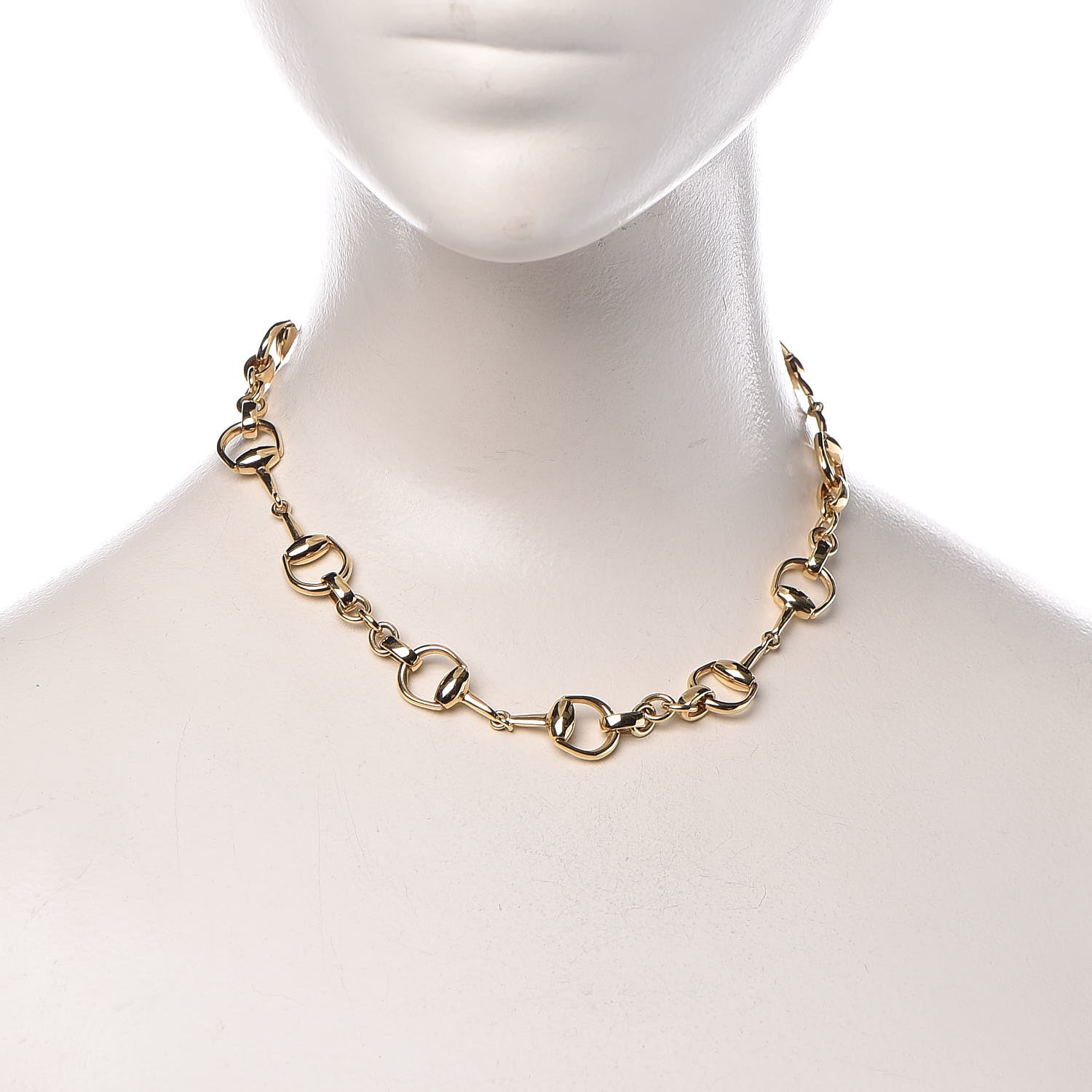 gucci gold horsebit necklace