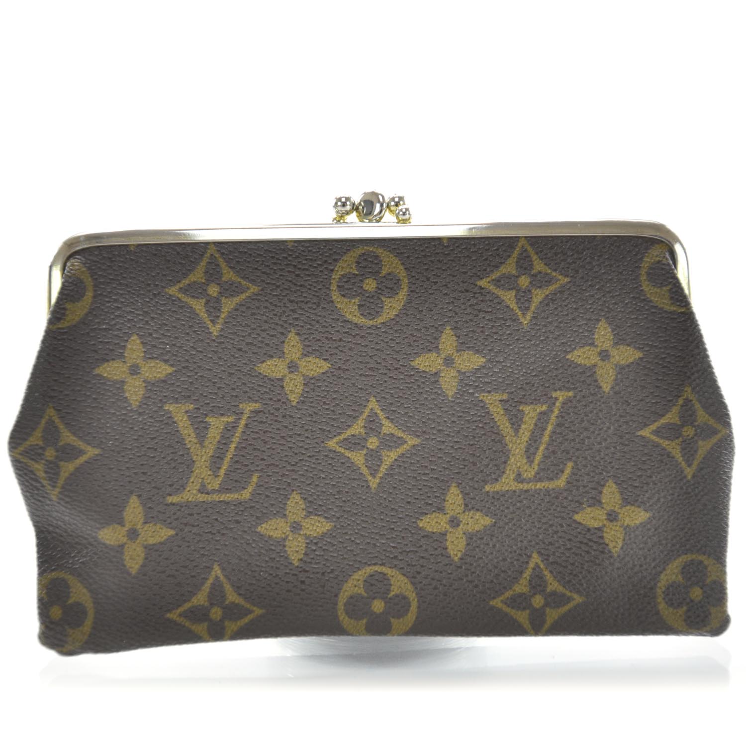 LOUIS VUITTON Monogram Kisslock Coin Purse 32808