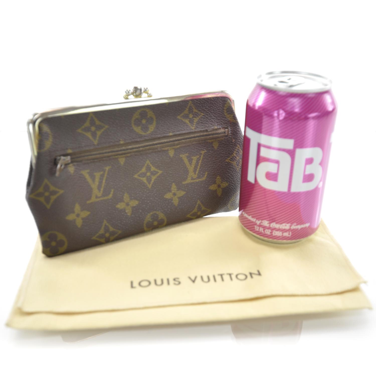 Louis Vuitton VINTAGE KISS LOCK coin purse