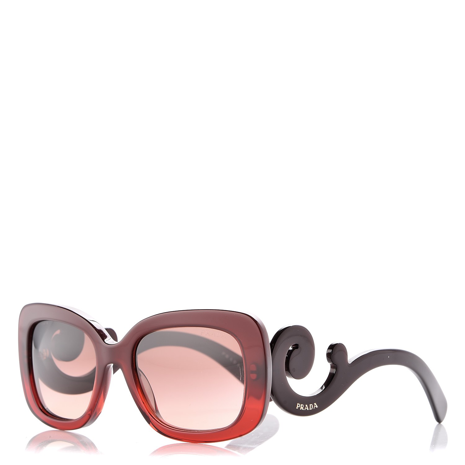 prada sunglasses red frame