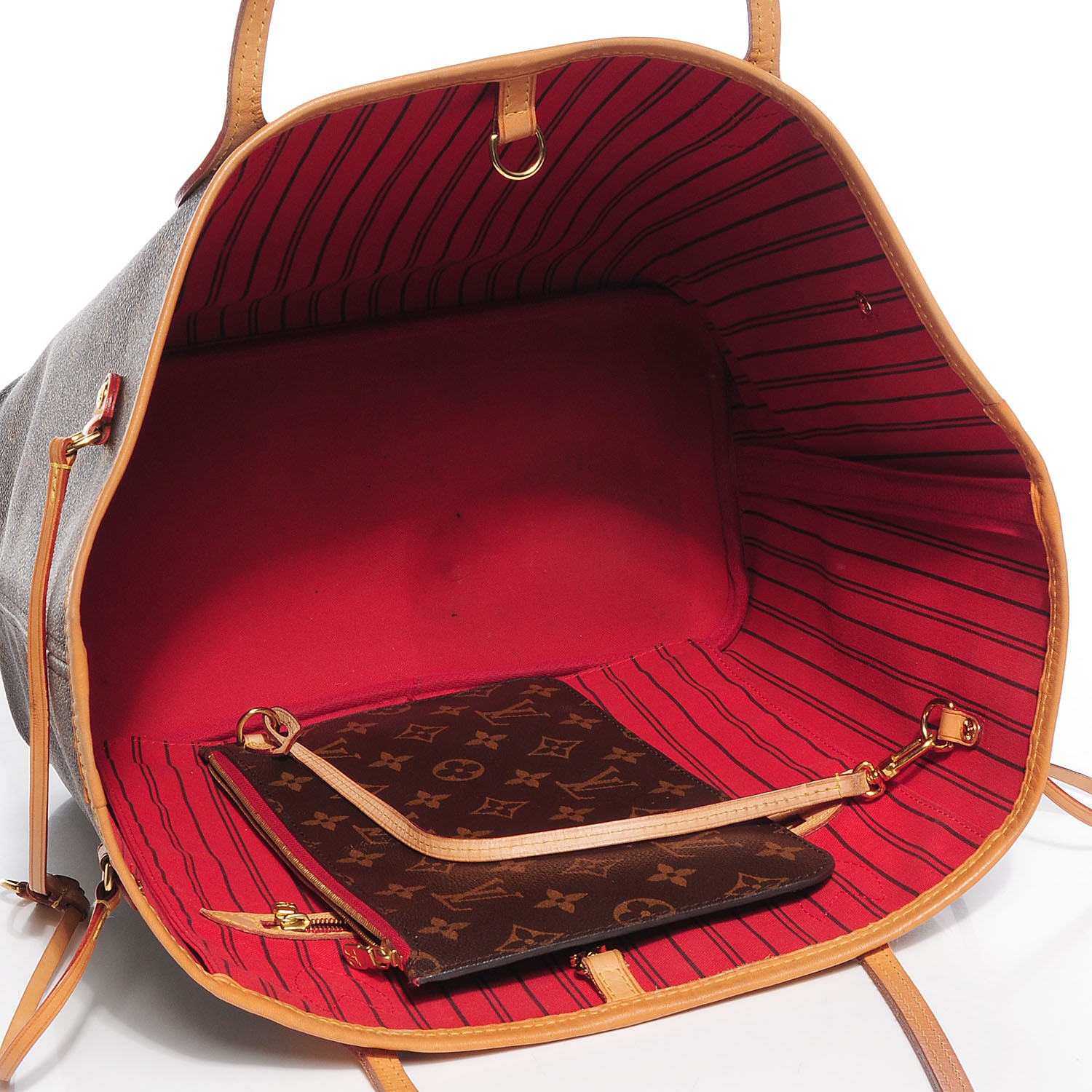 neverfull mm red interior