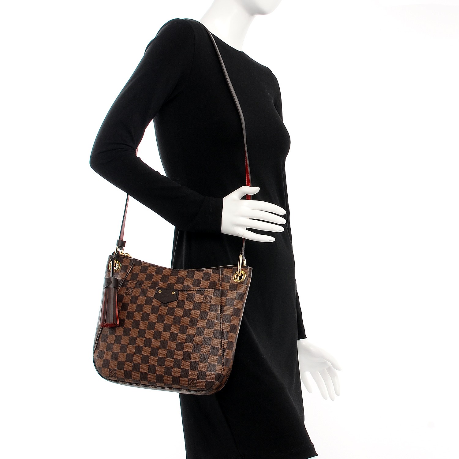 LOUIS VUITTON Shoulder Bag N51210 Brown Damier canvas Damier Brooklyn PM  fused