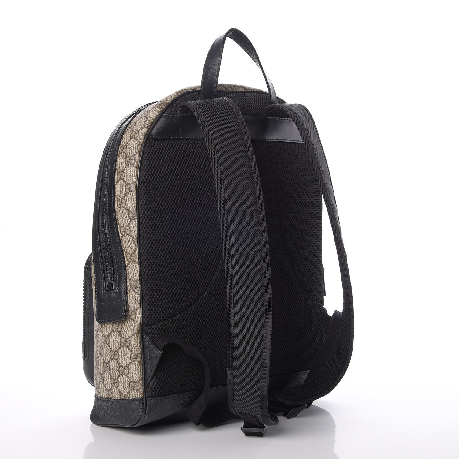 GUCCI GG Supreme Monogram Medium Backpack Black 277413