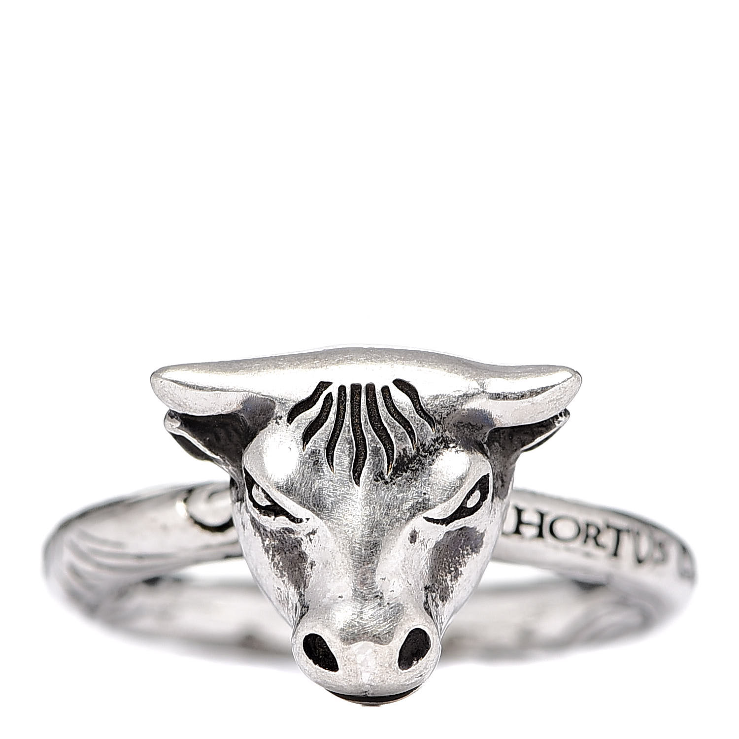 GUCCI Sterling Silver Anger Forest Bull 