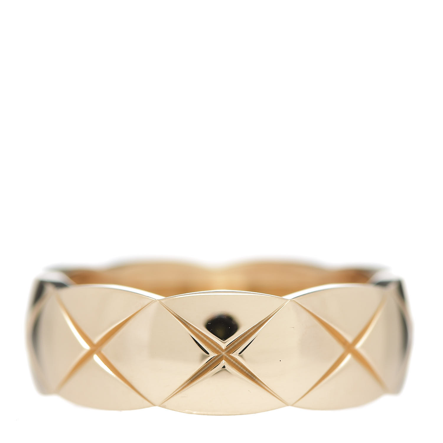 Chanel 18k Yellow Gold Small Coco Crush Ring 54 7 Fashionphile