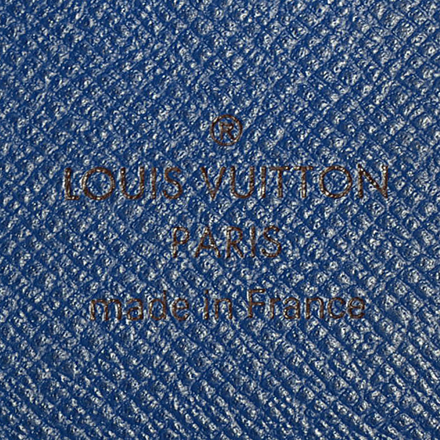 LOUIS VUITTON Monogram Josephine Wallet Blue 102517