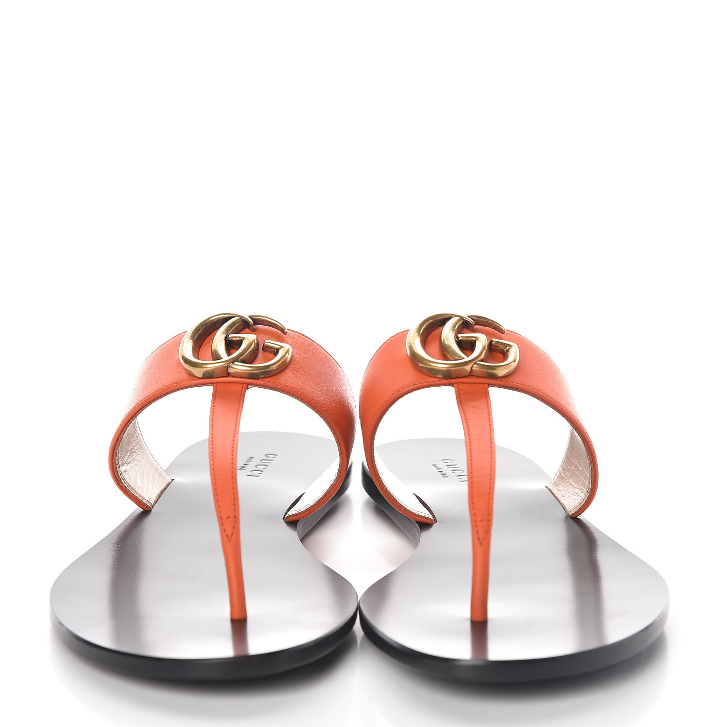 orange gucci sandals