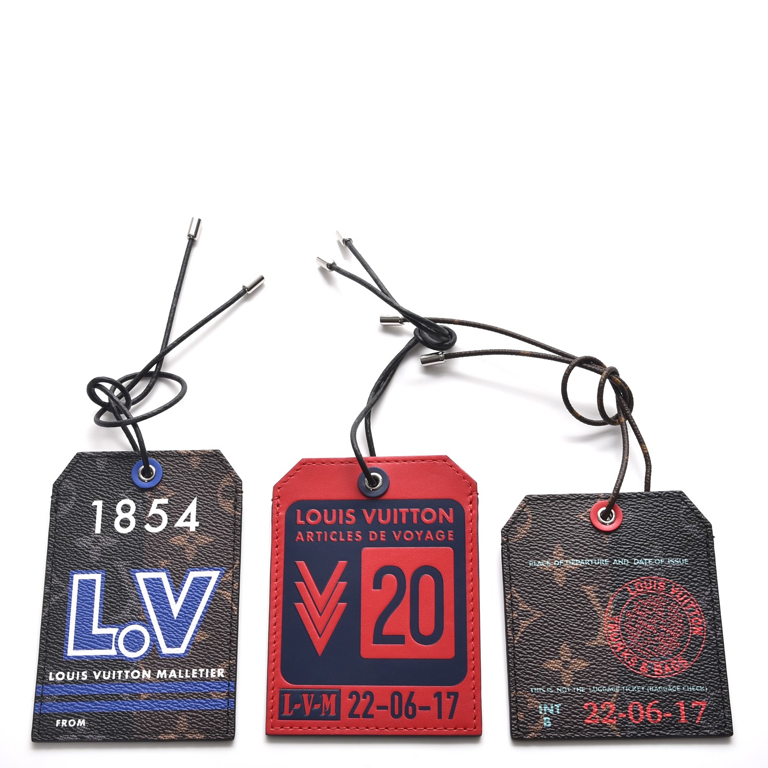 LOUIS VUITTON Monogram Outdoor Name Tags Set 232144